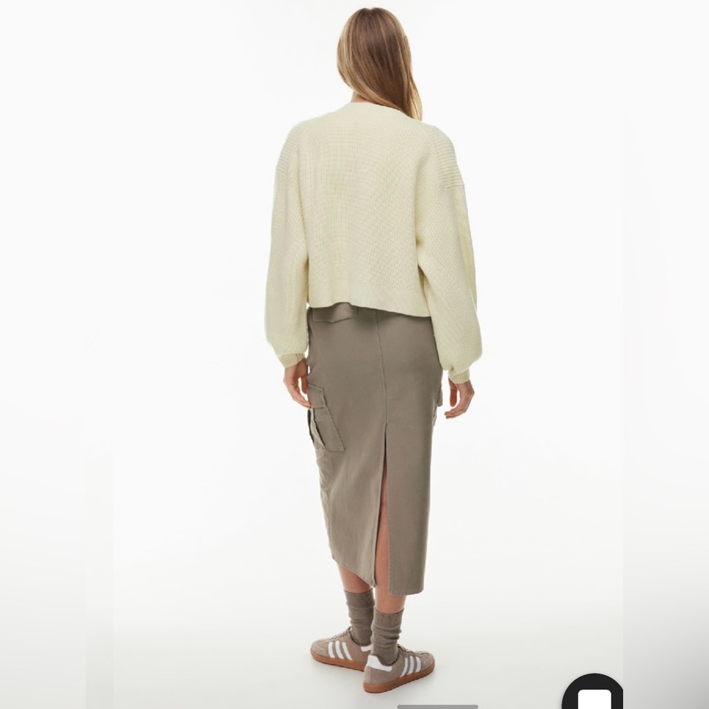 Aritzia Wilfred Unwind Merino Wool Waist Cardigan - Picture 2 of 6